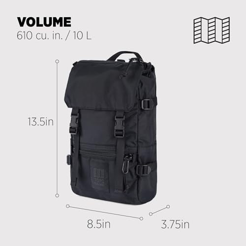 Mini Rover Pack Bag - Black/Black, 10L, Recycled Nylon, Unisex