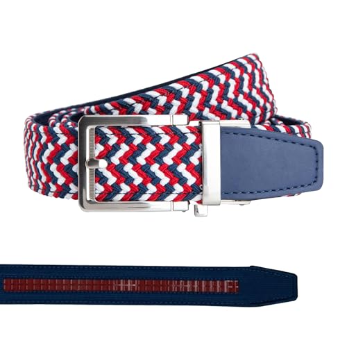 Braided Ratchet Golf Belt - Stretch Fit Up to 50 Inches - Men's Casual & Golf Accessory