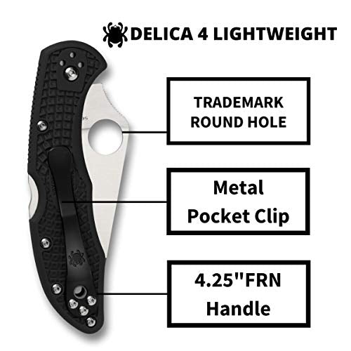 Spyderco Delica 4 Lightweight Folding Pocket Knife VG-10 Blade