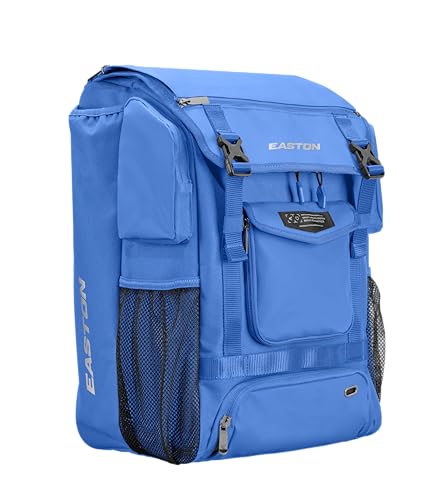 Easton MAV1 Baseball Backpack with Dual Bat Sleeves & Shoe Compartment - Columbia Blue