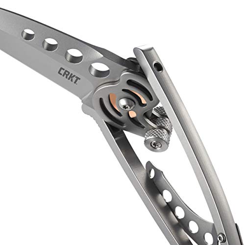 CRKT Snap Lock EDC Folding Knife Gray - Compact Pocket Knife with Locking Mechanism