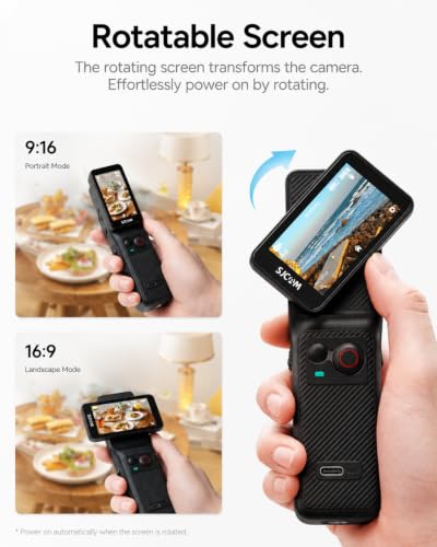 SJCAM C400 4K Action Camera with 64GB Card Black Waterproof Vlogging Cam