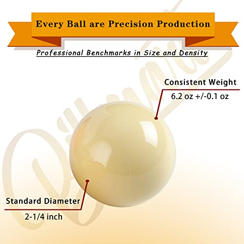 Deluxe Billiard Balls Set 16 Pool Table Balls - Professional Quality