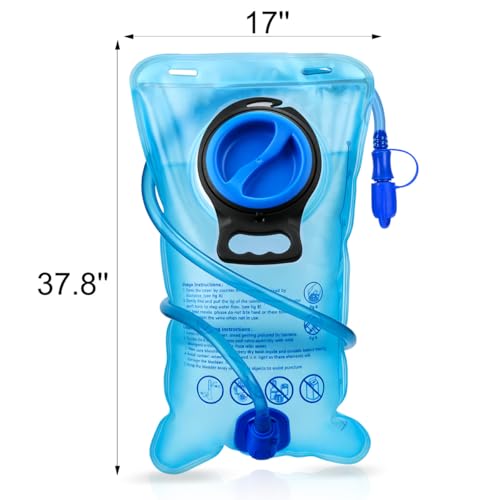 3L Hydration Bladder with Leakproof Design & Quick Release Tube - 50OZ/70OZ/100OZ, 36.5cm x 21.5cm, Outdoor Water Reservoir (Variation: 3L/100oz)