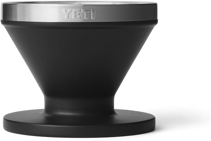 YETI Pour Over Coffee Maker | Perfect Coffee Extraction Anywhere | Stainless Steel, Fits V60 Filter, Black