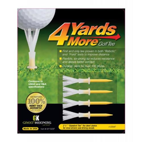 Golf Tee - Greenkeepers 4 Yards More Performance 2 3/4" Yellow Variation