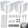 Right Angle Pontoon Deck Corner Cap Kit for 90 Degree Watercraft - 2 Pack