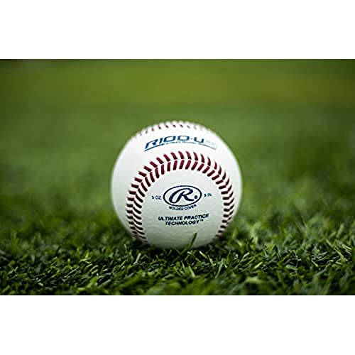 White High School Practice Baseballs - 12 Pack, Weather Resistant, Durable