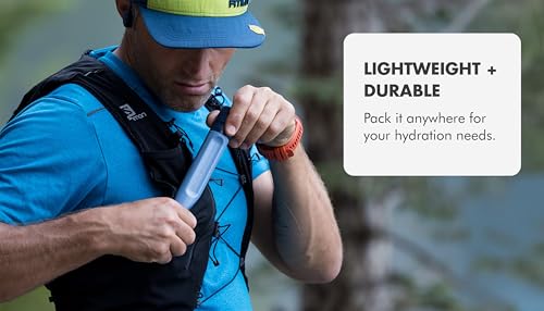 LifeStraw Peak Personal Water Filter Straw - Dark Mountain Gray 2PK - Emergency & Outdoor Hydration