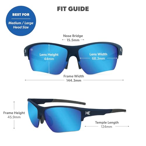 Knockaround Odyssey Light Moonshine Sports Sunglasses UV400 for Golf Running Cycling