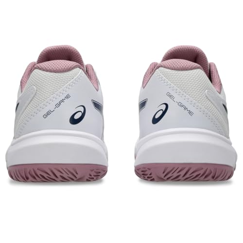 Kids Tennis Shoes - ASICS Gel-Game Grade School White Blue 4.5 Big Kid