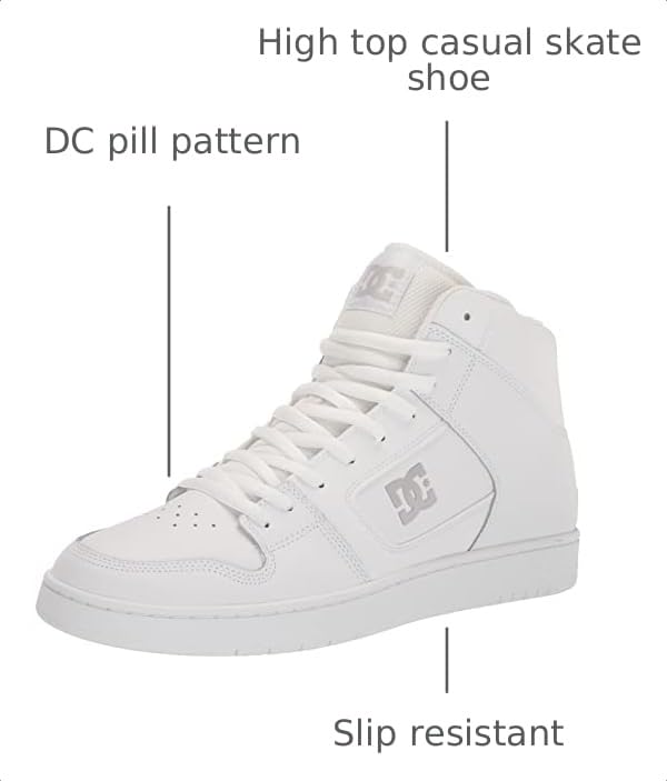 Men's DC Manteca 4 High-Top Skate Shoes - White Battleship Variation 11