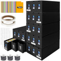 ATPWONZ 21-600 CT Trading Card Storage Box with 72 Dividers & Labels