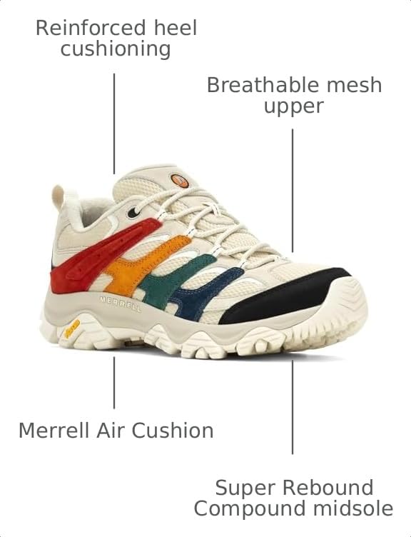 Men's Merrell Moab 3 Hiking Shoes - Size 10.5, Multi-Color