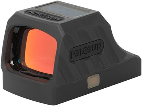 Holosun SCS-320-GR Solar-Charging Reflex Sight - Multi-Reticle 32MOA Green Circle & 2MOA Dot for Sig P320 (Black/FDE)