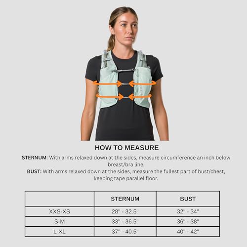 Women's Hydration Vest Large-X-Large - Mesh Breathable Running Pack with Flasks