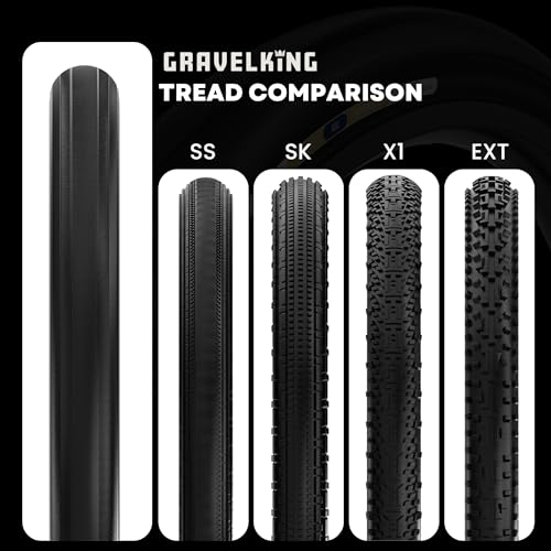 Panaracer GravelKING Slick Tubeless Ready Folding Gravel Tire 700x40C Black/Brown Plus