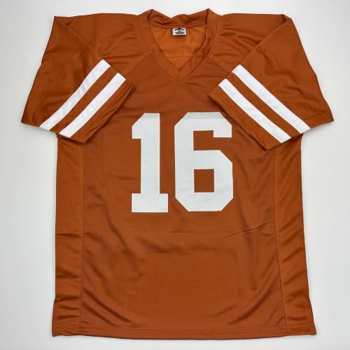 Facsimile Autographed College Football Jersey Men's XL - Texas Orange Reprint