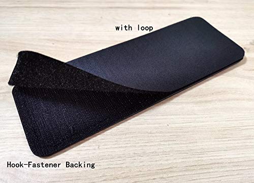 PVC Security Hook Fastener Back for Military Tactical Vests - White 6x2 inch