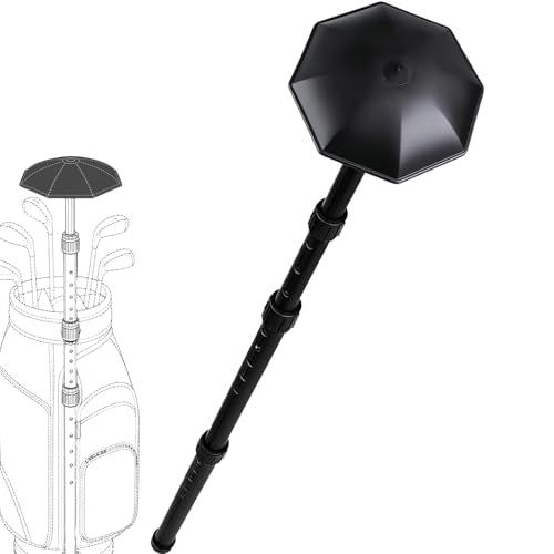 Professional Stiff Arm Golf Travel Bag Support Pole - Black