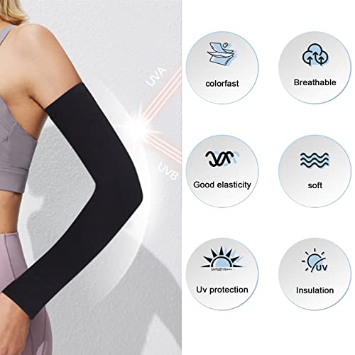Cooling Sun Protection Arm Sleeves for Men - Compression Cover