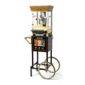 Nostalgia Black 8oz Stainless Steel Popcorn Maker & Candy Cart