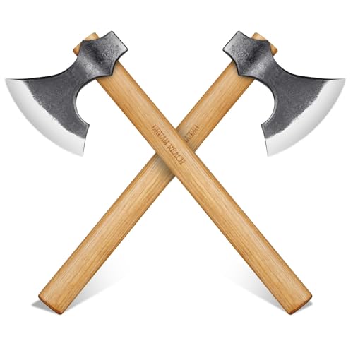 16-Inch Viking Throwing Axes Set - Professional High Carbon Steel Tomahawks
