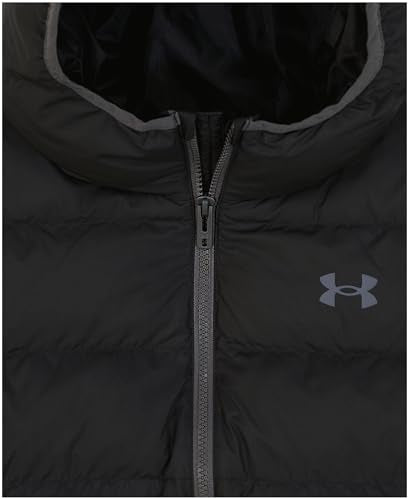 Under Armour Boys' X-Large Pronto Hooded Puffer Jacket - Black, Warm Outerwear