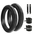 Bxinbxin 20x3.0 Fat Bike Tire and Tube Set - Folding 2PCS for Electric & Mountain Bikes