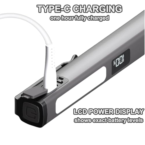 Rechargeable LED Pen Light Flashlight Gray - Compact, Multi-Mode, USB Charging