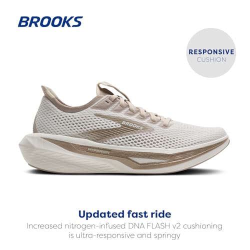 Brooks Women's Hyperion 3 Neutral Running Shoes Coconut/Bronze/Mushroom Size 9