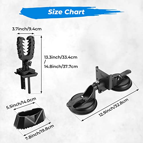 KEMIMOTO Tractor Glass Windshield Tool Holder with Suction Cup, Adjustable Angle