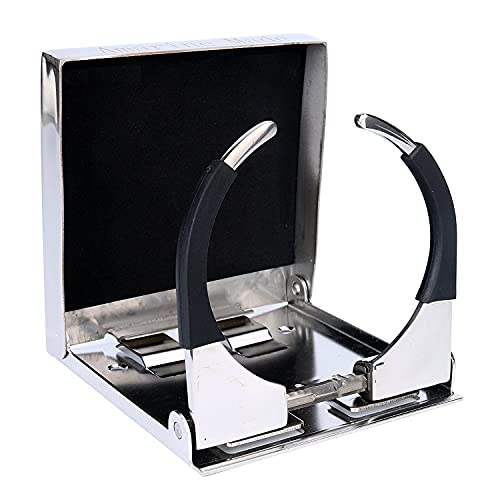 316 Stainless Steel Folding Cup Holder for Boat RV Marine Car - Adjustable Drink Holder