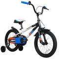 WEIZE Kids Bike 16 Inch Bicycle for Boys & Girls - White/Black, Lightweight, Beginner-Friendly