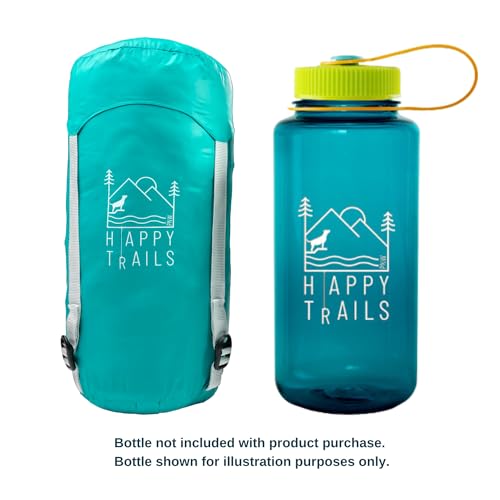 Glacial Blue Ultralight Dog Sleeping Bag - Medium Packable Outdoor Bed