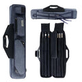 KONLLEN 3x4 Pool Cue Case Blue - Large Capacity Billiard Stick & Accessory Bag