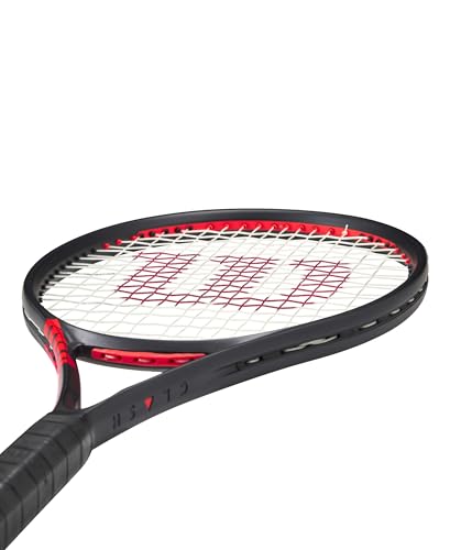 Wilson Clash 100L V3 Tennis Racket - Strung Adult Performance, Grip Size 1 1/8"