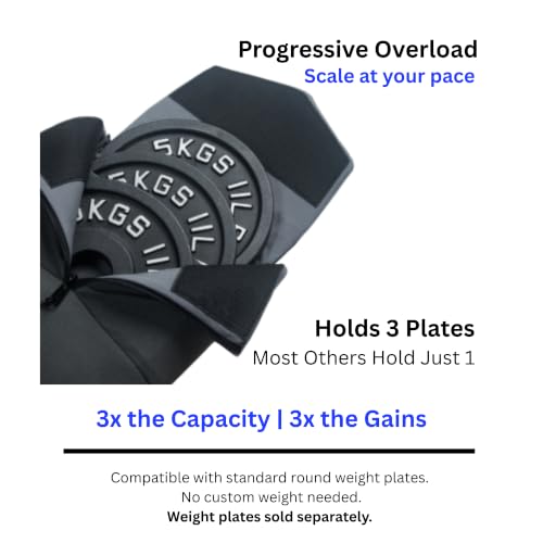 Gray Rucking Backpack for Walking & Strength Training Holds 3 Plates
