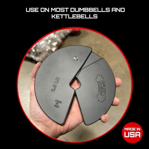 Micro Gainz 2.5LB Black Micro Weight Plates Set for Dumbbells & Barbells