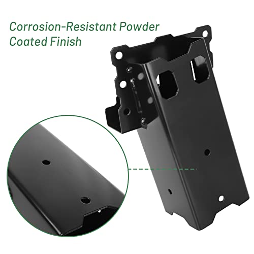 Highwild Multi-Use Platform Brackets Set of 4 - Black, for Deer Stands & Hunting Blinds