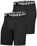 Men's Compression Shorts - Medium Black+Black - Spandex Performance Athletic Base Layer