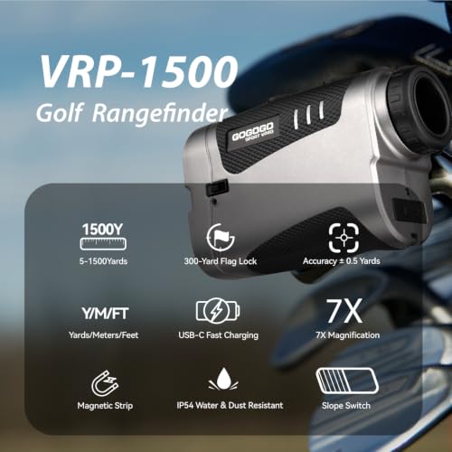 Golf & Hunting Range Finder VRP 1500 Yards Slope Switch - Gogogo Sport Vpro