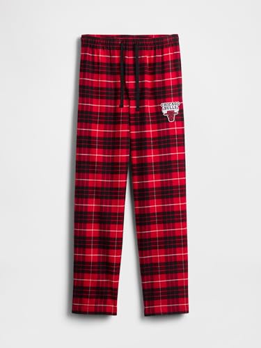 NBA Team Logo Pajama Lounge Pants - Chicago Bulls Large Red