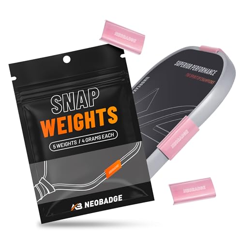 Pink Snap Weights for 16mm Pickleball Paddles No-Residue Clip-On Design