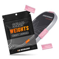 Pink Snap Weights for 16mm Pickleball Paddles No-Residue Clip-On Design