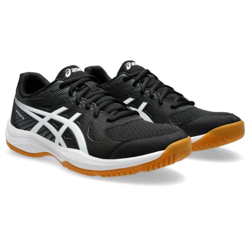 ASICS Men's Upcourt 6 Volleyball Shoes - Black/White, Size 11