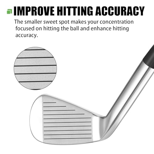 Mini Driver Golf Swing Trainer Aid for Hitting Accuracy & Speed - Red, Right Hand