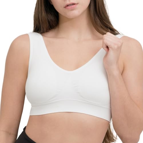 Coobie Medium Comfort Bra Black, White & Light Nude | Wireless, Seamless