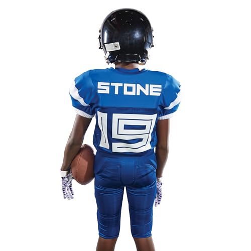 Youth Football Pants with 7-Piece Integrated Pads Large Black