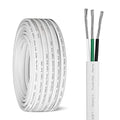 Marine Grade 10 Gauge Triplex Boat Cable 50FT Tinned Copper Wire - Waterproof & Corrosion Resistant